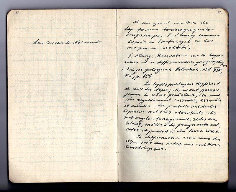 Из бележнице Јована Цвијића, почетак ХХ века, бележница, 12,2 х 19,1 cm, Музеј града Београда, ЈЦ 272 10.