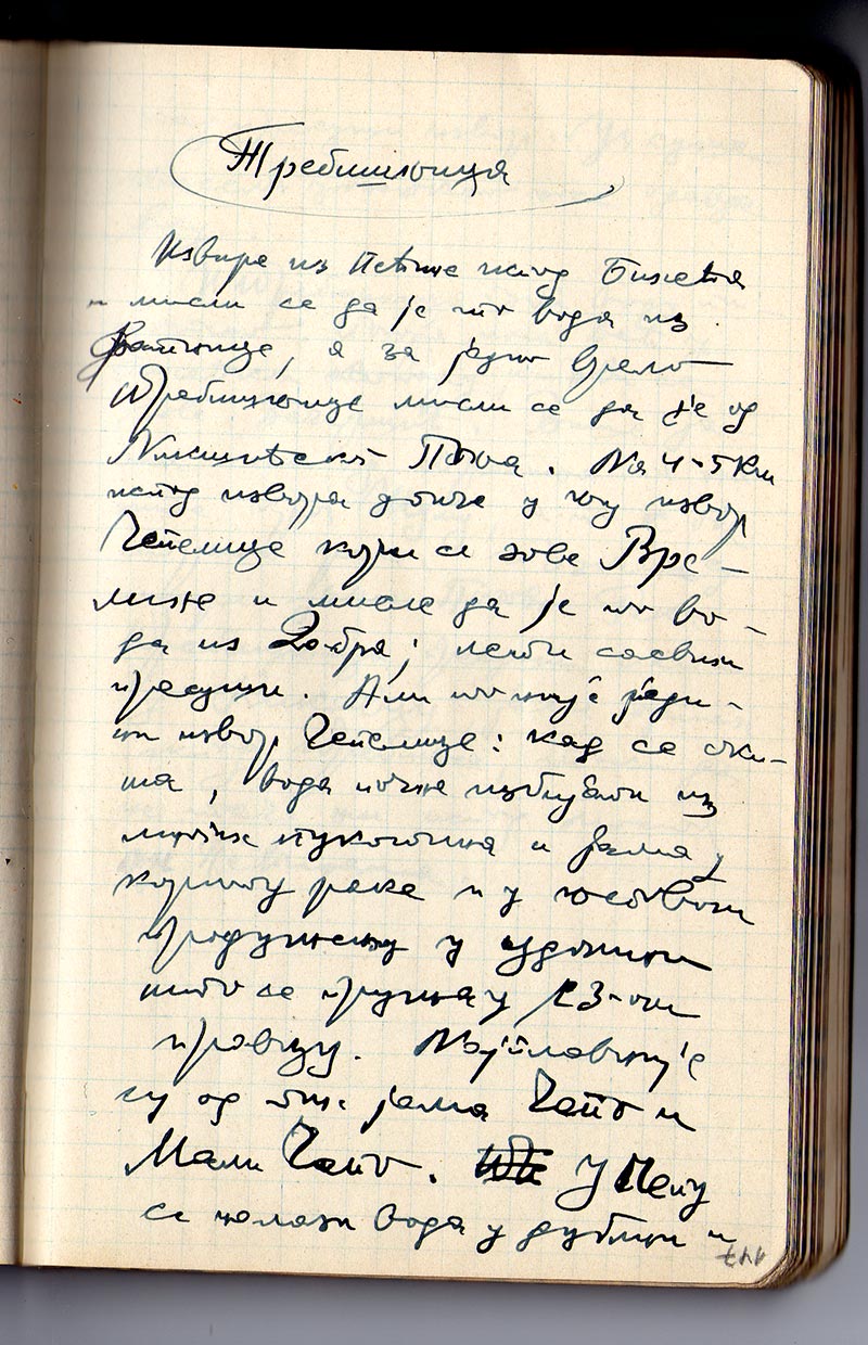 Слика бележнице Јована Цвијића.